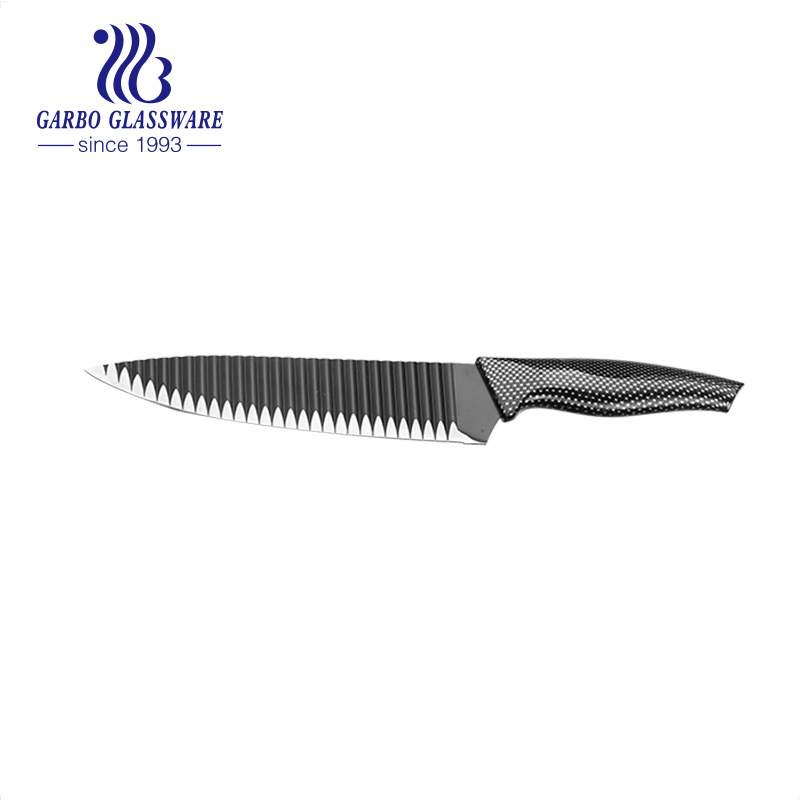 Manufacture Hot Selling 6PCS Kitchen Knives Set Home Paring Knife Utensils Boning Knife with Black PP Handle