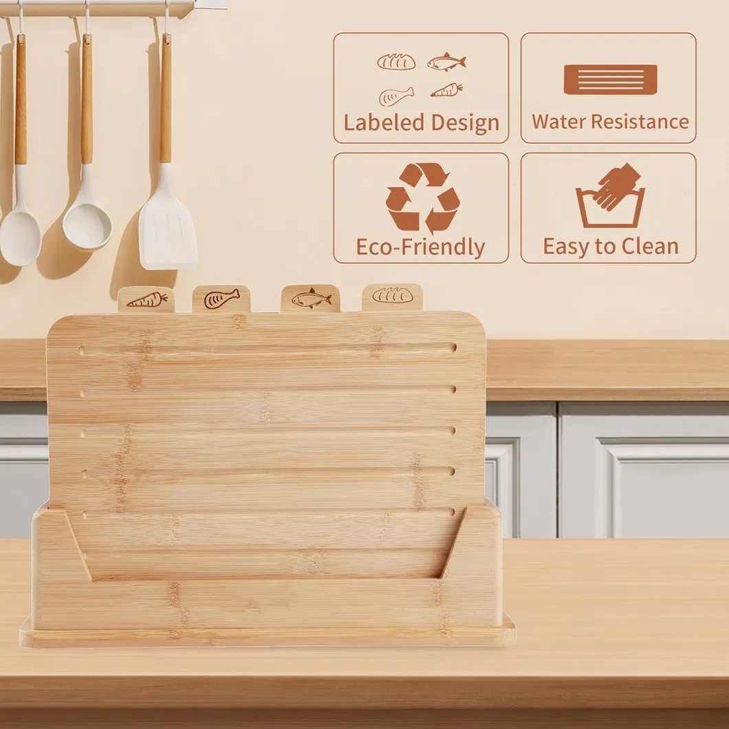 Wood Cutting Board Set 8