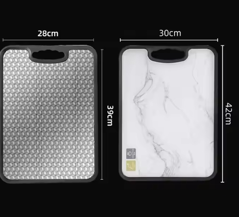 Marble Antibacterial Non-Slip Knife-Proof Fruit Plastic Chopping Board Stainless Steel