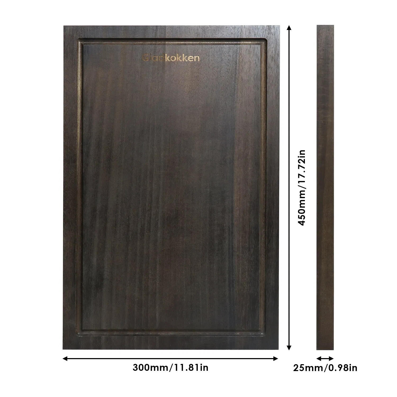 Acacia Wood Cutting Boards for Kitchen Butcher Block with Deep Juice Grooves &amp; Non-Slip Handle Reversible Chopping Board for Meat Cheese Vegetables