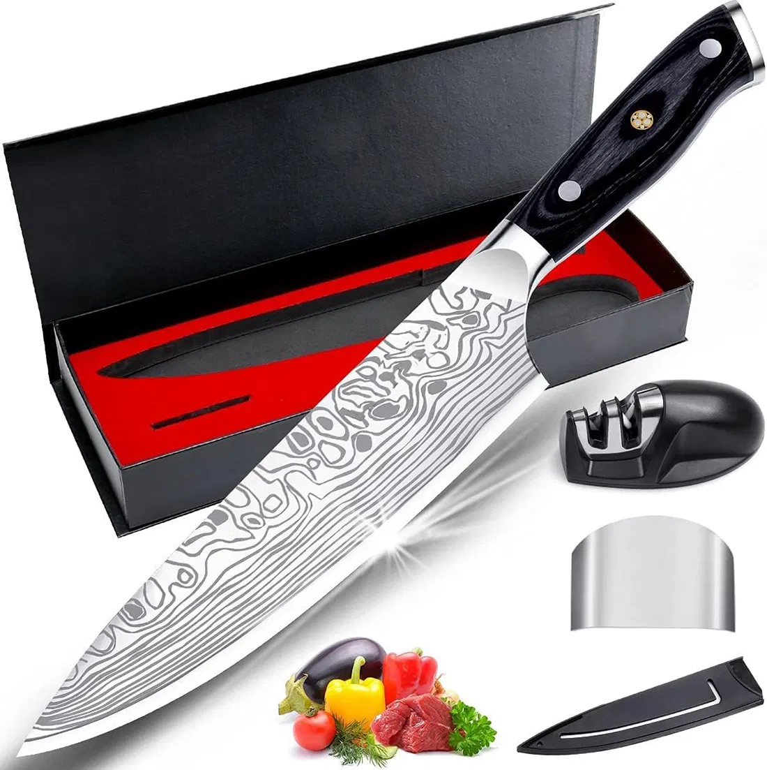 Ds-2404 Kitchen Knife Factory Wholesale Amazon Best Seller Kitchen Knife Bulk Price Chef Knife for Kitchen, Forged Blade Japanese Knife Manufacturer