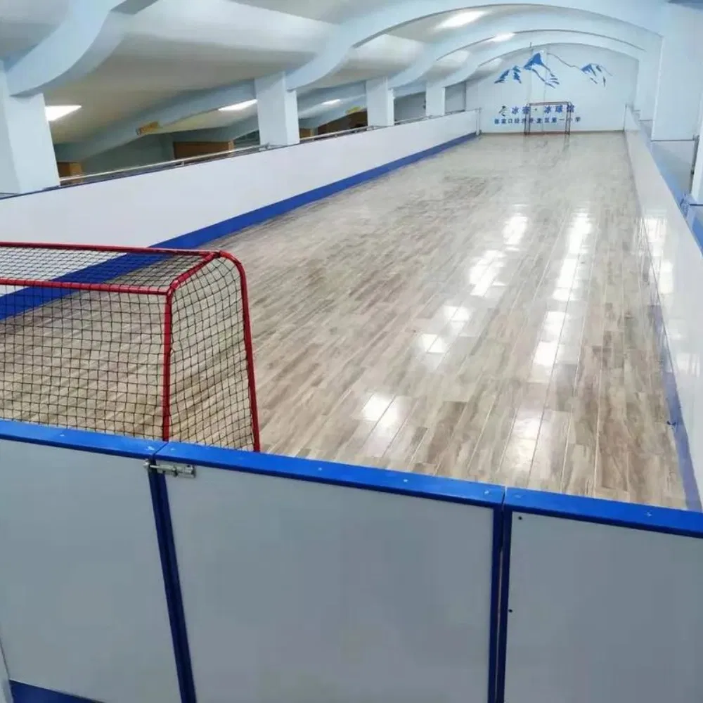Commercial-Grade Ice Rink Dasher Boards with Integrated Kickplate &amp; Safety Glass