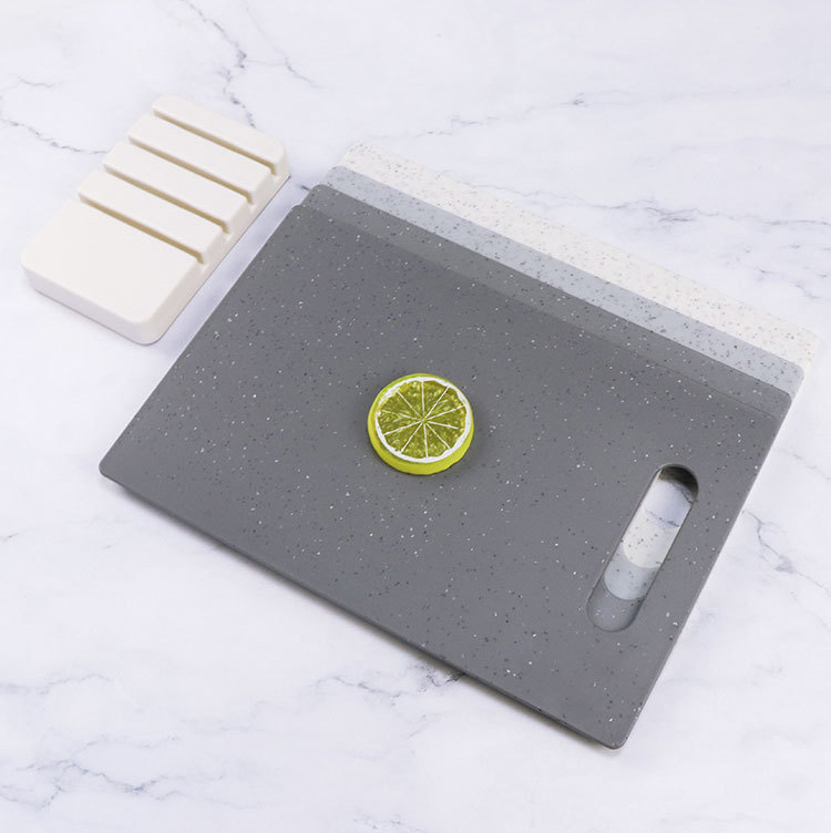 Wholesale Double-Sided Pet Cutting Board Set Non-Slip with Holder for Kitchen Home Use-for Meat Chopping