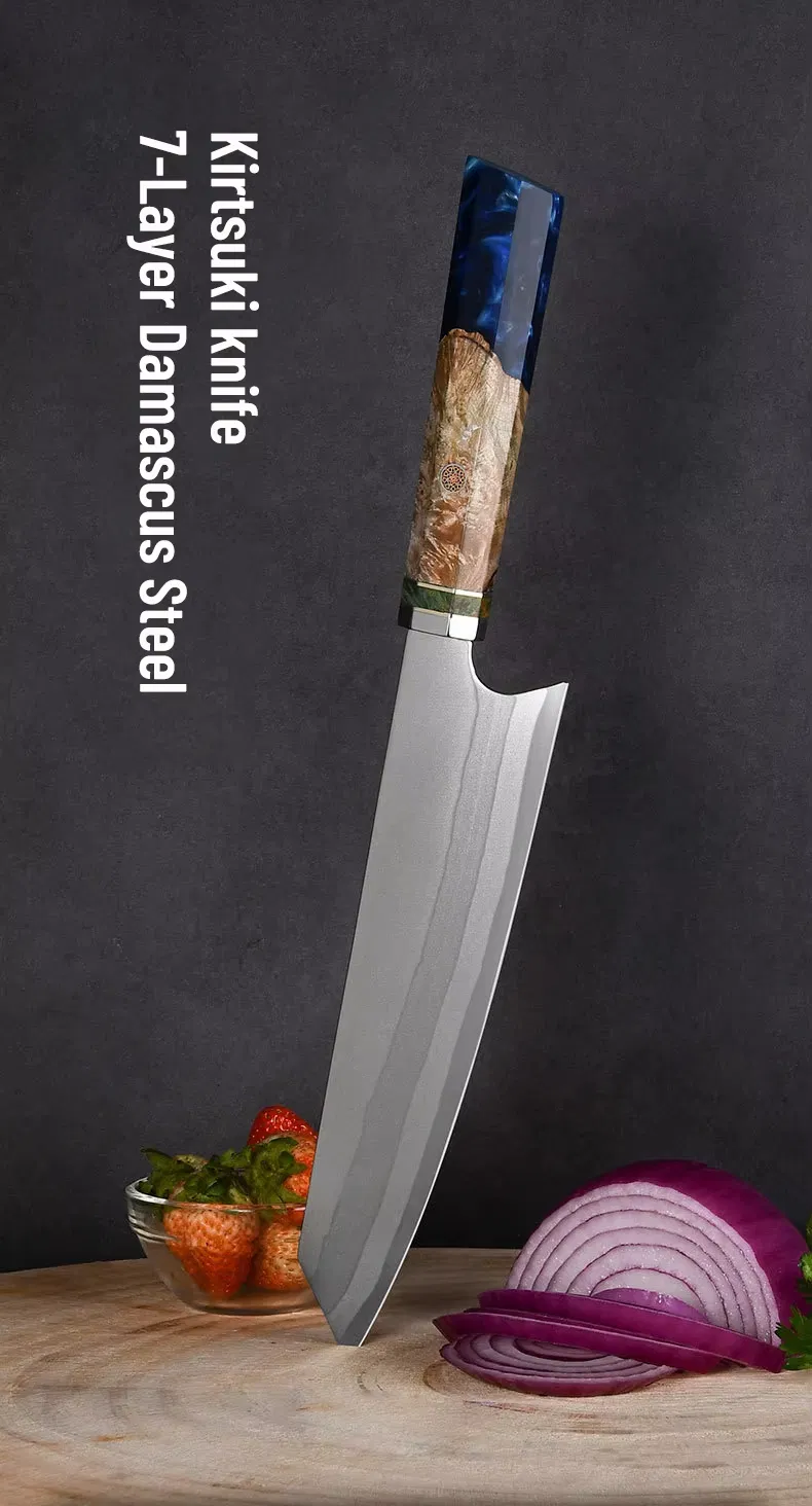 Damascus Steel Knife Detail 1