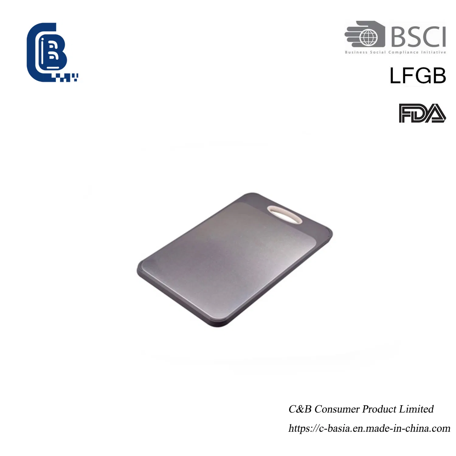 Heavy-Duty Kitchen Stainless Steel and Wheat Straw Double-Sided Non-Slip Chopping Board