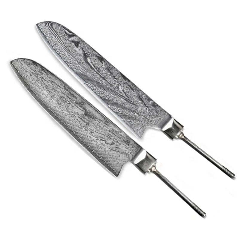 Wholesale OEM ODM Knife Blade Manufacture Kitchen Knife Damascus Blade Santoku Knife