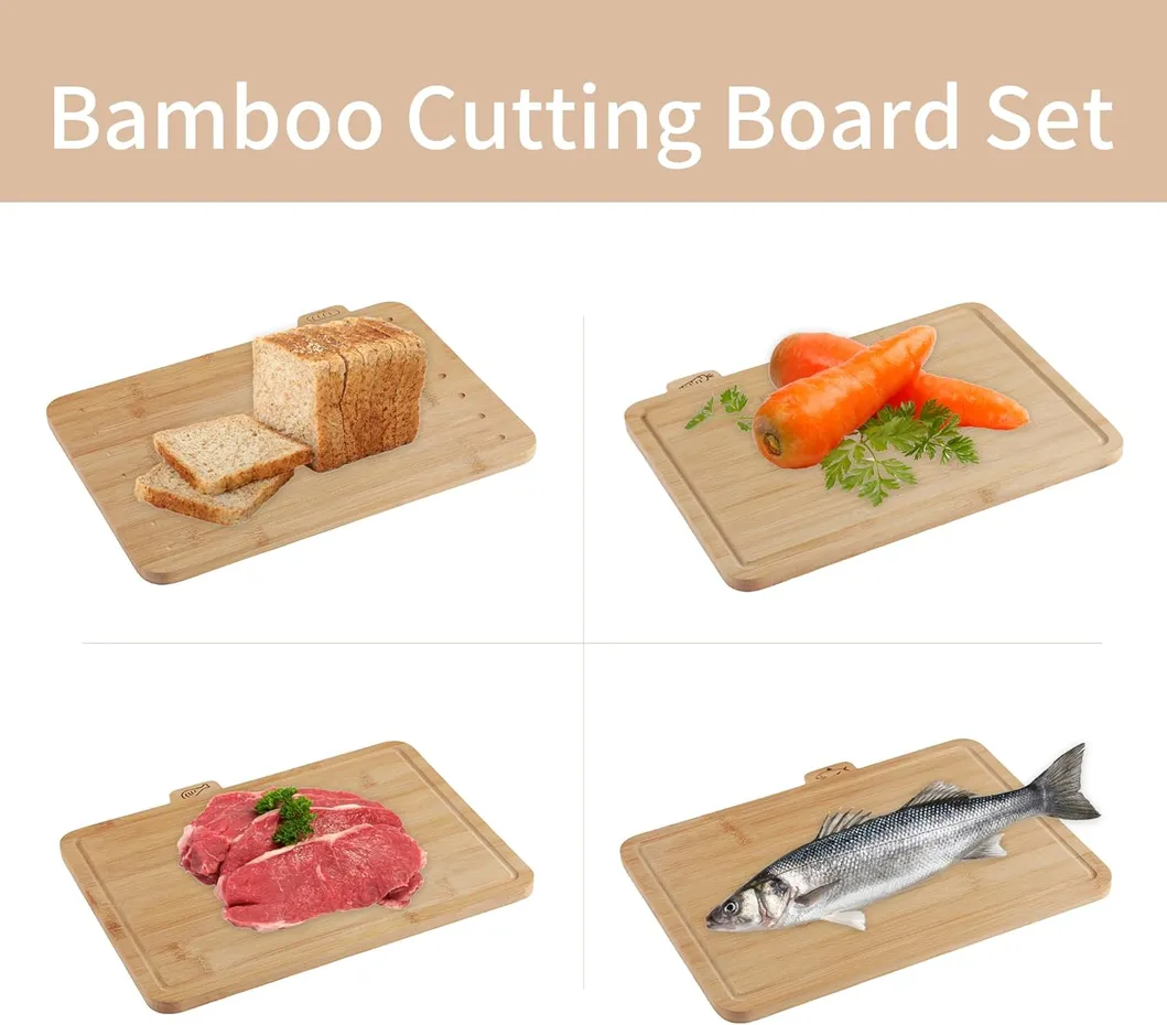 Wood Cutting Board Set 7