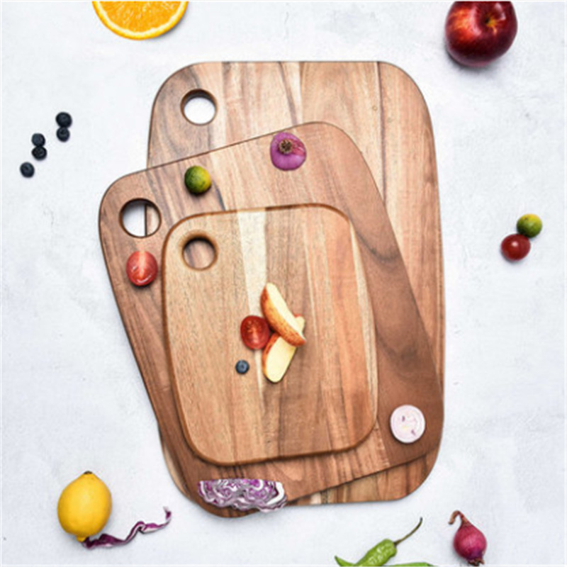 Acacia Wood Cutting Board for Cutting Fruits Vegetables and Meat