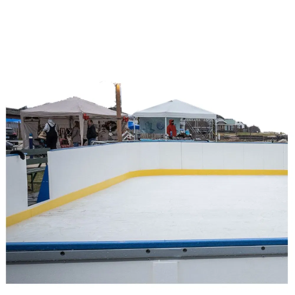 Commercial-Grade Ice Rink Dasher Boards with Integrated Kickplate &amp; Safety Glass