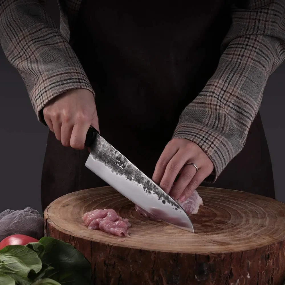 Ds-2529 Santoku Knife Stainless Steel Kitchen Knife Set Full Tang Handle Japanese Chef Knife