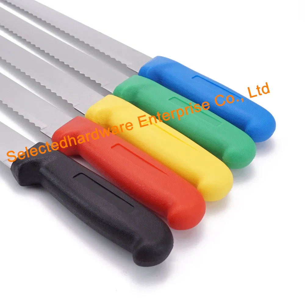 10 Inch Serrated Stainless Steel Bread Knife Side View