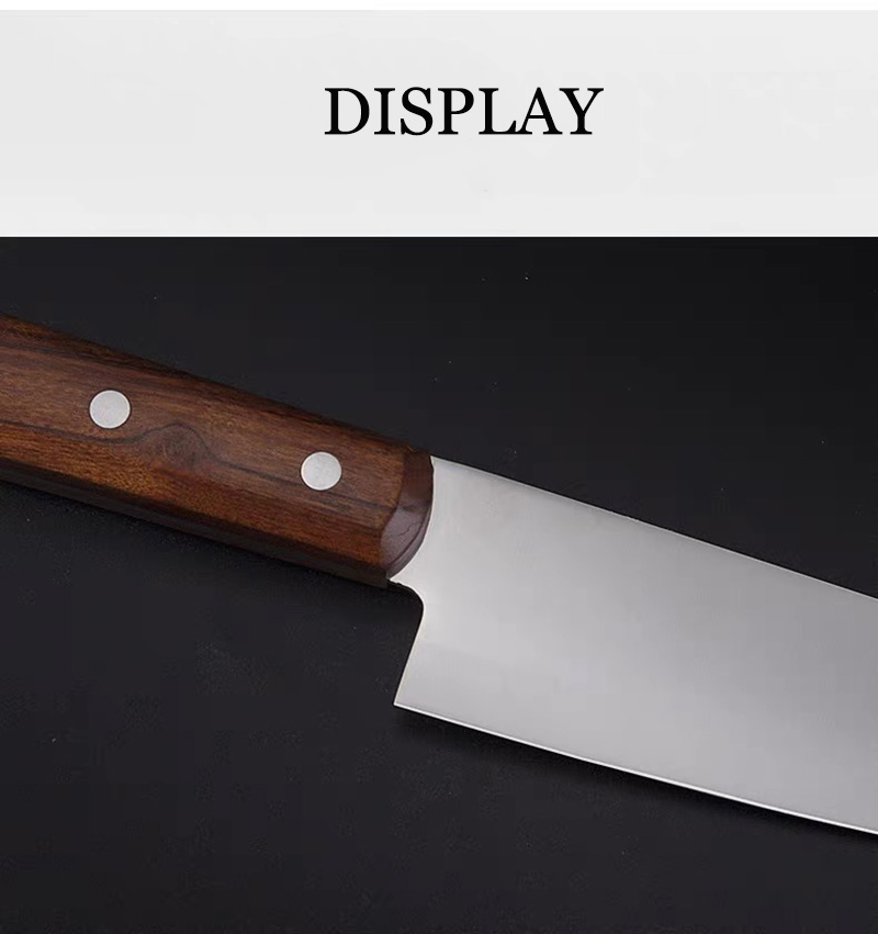 Ds-2575 Dengjia New Arrivals 7 Inch Santoku Knife 70cr17 Stainless Steel Cleaver with Rosewood Handle Kitchen Knife Japanese Chef Knife