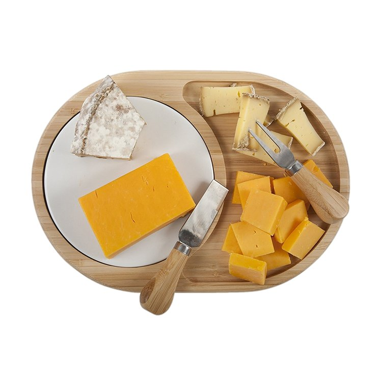 Bamboo Cheese Cutting Board for Kitchen