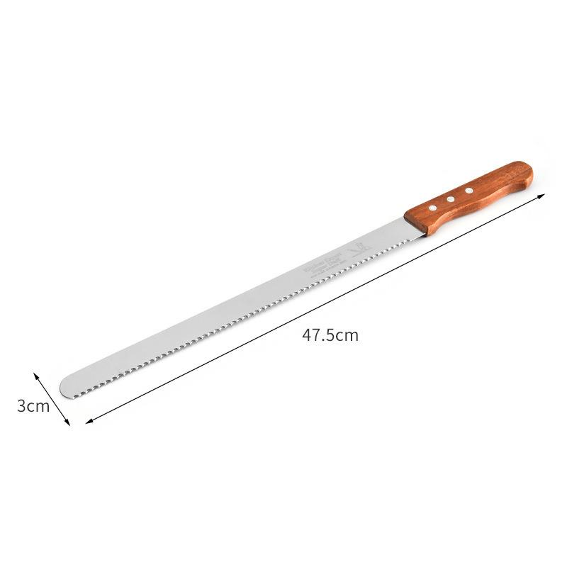 101214 Inch Cake Cutting Knife Long Cutter Best Serrated Bread Knife Stainless Steel Loaf Bread Slicer Slicing
