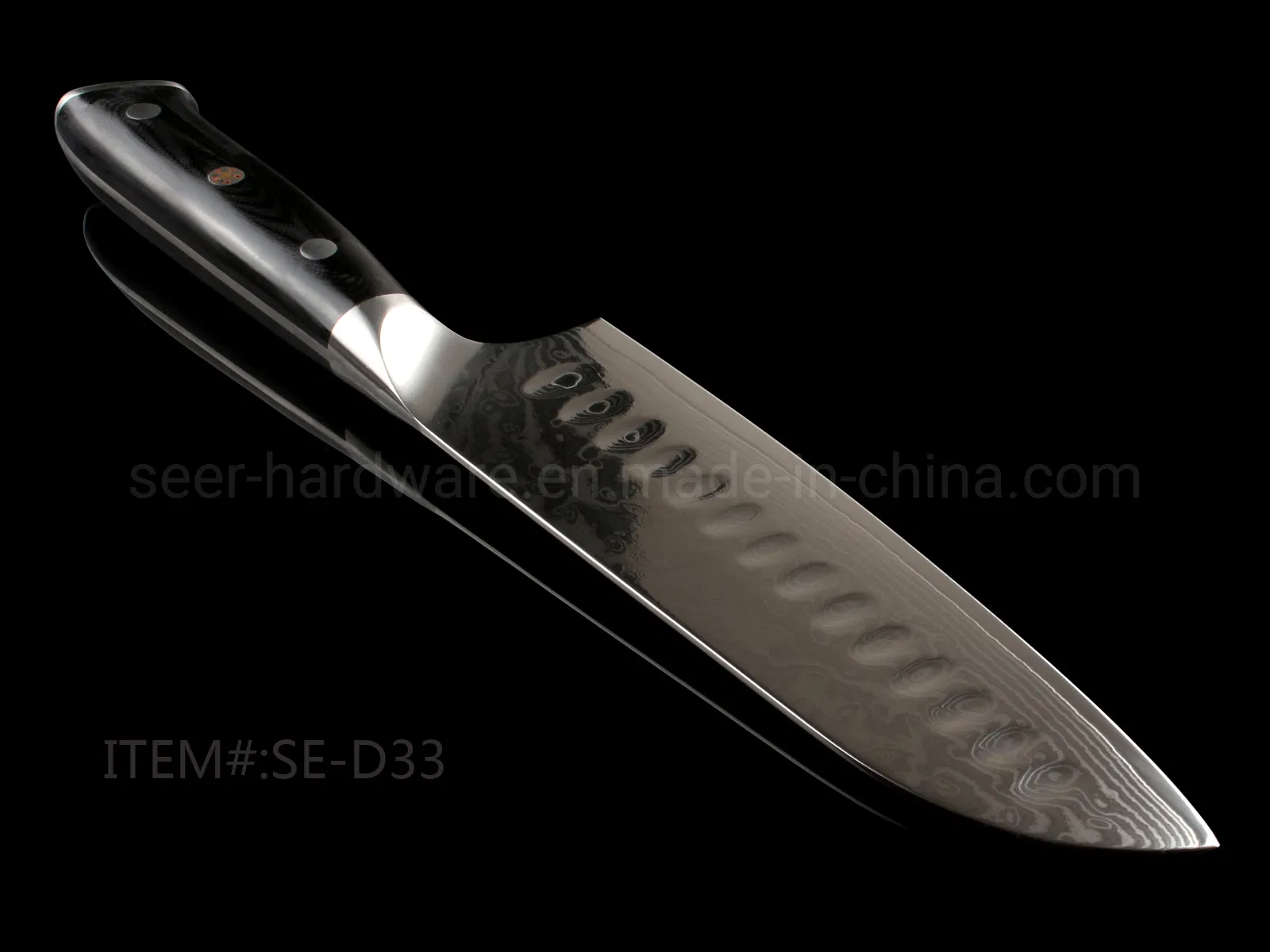 7 Inch Damascus Steel Santoku Knife / Japanese Style Kitchen Knife (SE-D33)