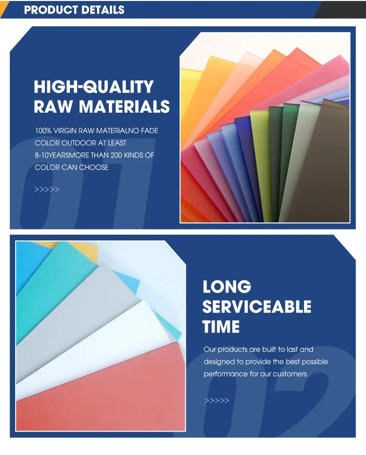 Colored Mirror Sheets