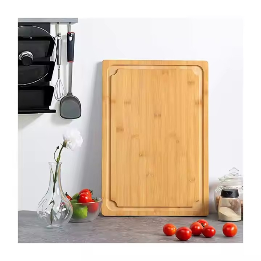 Natural Bamboo Chopping Board and Cutting Board with FDA and LFGB Passed.