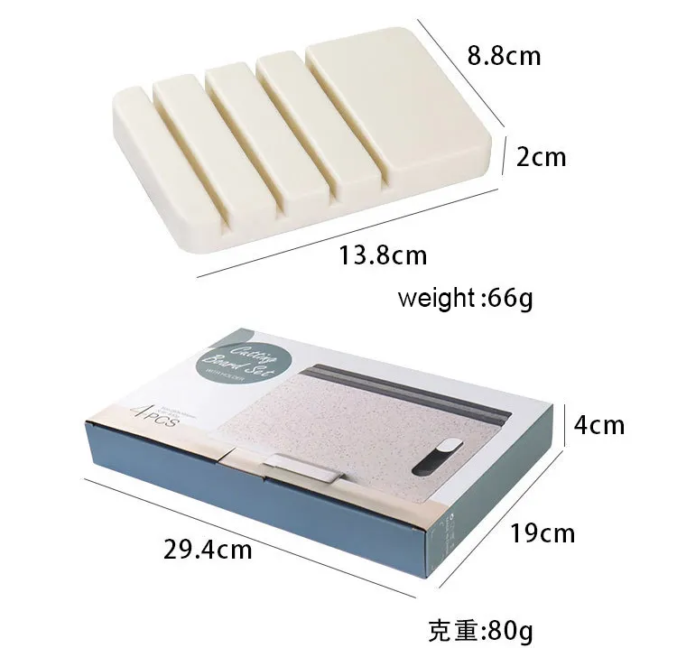 Double-Sided Cutting Board Set