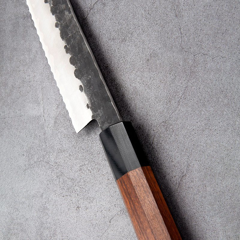 9.5 Inch Hammered Knife/Janpanese Style Bread Knife with Rosewood Handle (SE-Z095)