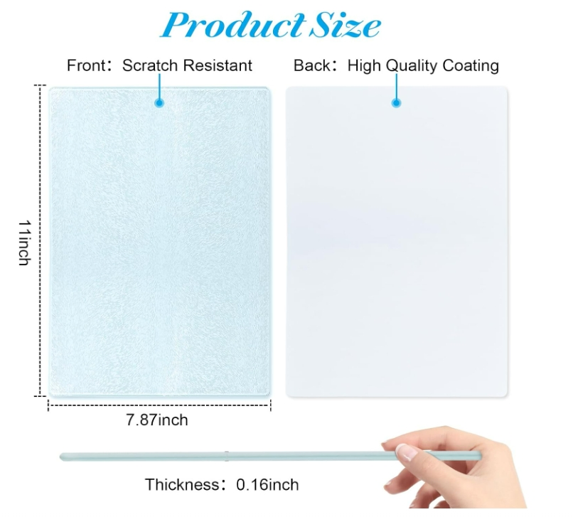 Sublimation Glass Cutting Board Personalized Kitchen Decor