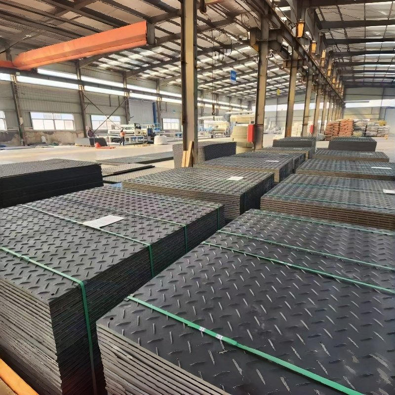 Car Parking Truck Custom Cutting Flexible HDPE UHMWPE Composite Ground Mat PE Plastic Grass Protection Road Mat