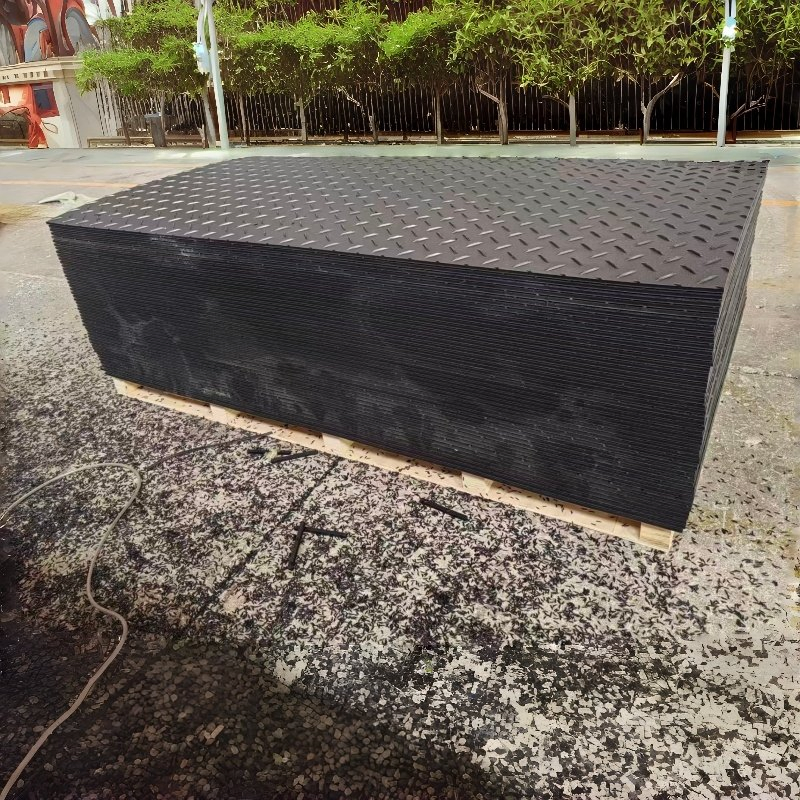 Car Parking Truck Custom Cutting Flexible HDPE UHMWPE Composite Ground Mat PE Plastic Grass Protection Road Mat
