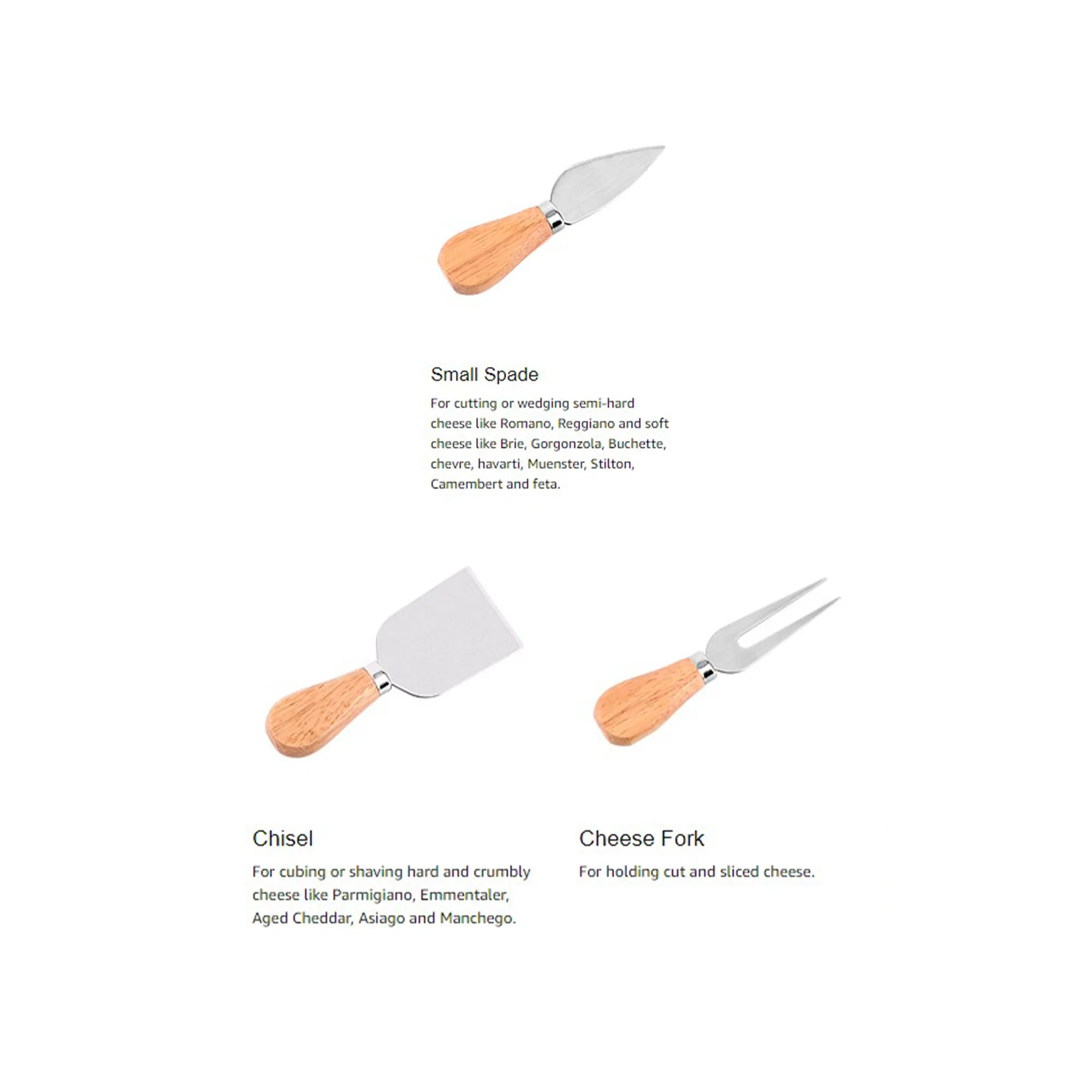 Bamboo Cheese Cutting Board for Kitchen