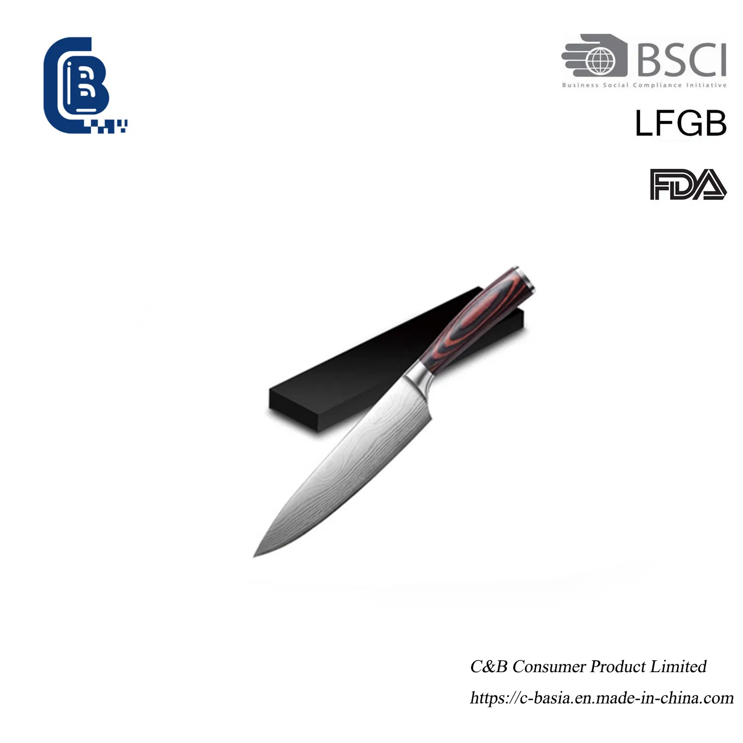 Stainless Steel Utility Kitchen Knife - Sharp Chef Slicer for Meat/Vegetables