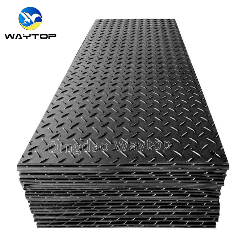 Flexible 4' X 8' HDPE Ground Protection Mat for Seaside Applications