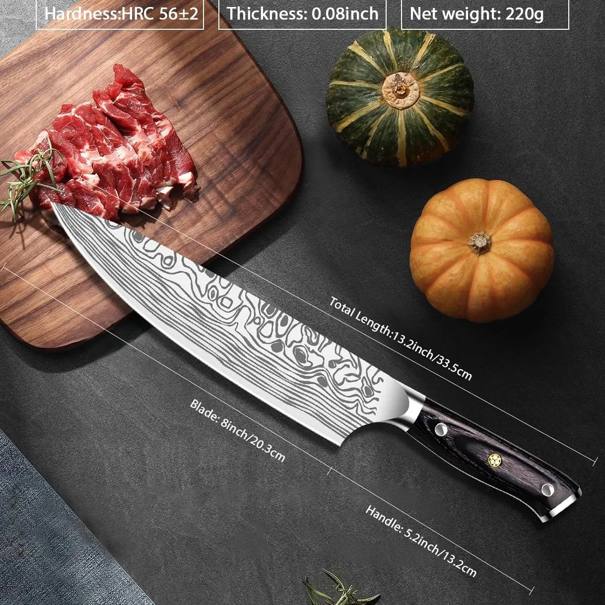 Ds-2404 Kitchen Knife Factory Wholesale Amazon Best Seller Kitchen Knife Bulk Price Chef Knife for Kitchen, Forged Blade Japanese Knife Manufacturer