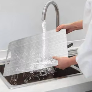 Food-Grade Pure Titanium Cutting Boards for Kitchen, Butcher Block Board for Meat, Cheese, Vegetable, Heavy Duty Chopping Boar