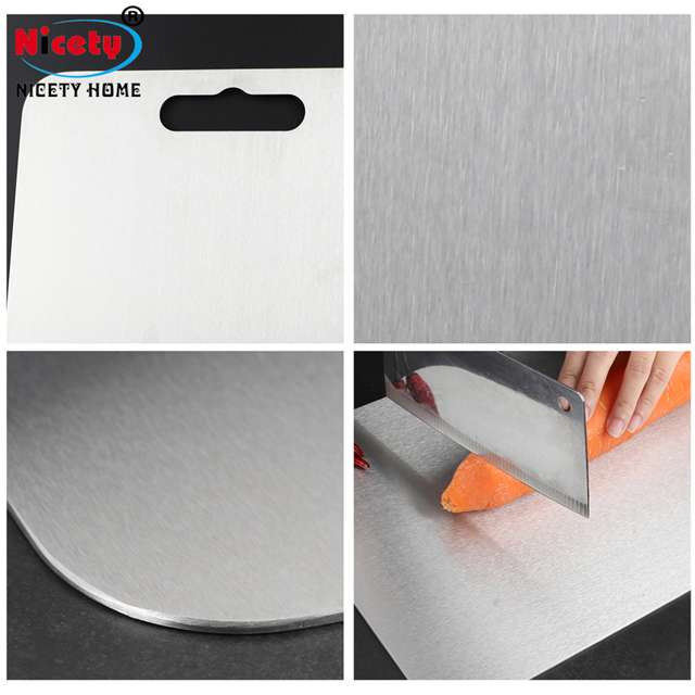 Multifunctional Thick Non-Slip Chopping Stainless Steel 304 Household Kneading Cutting Board