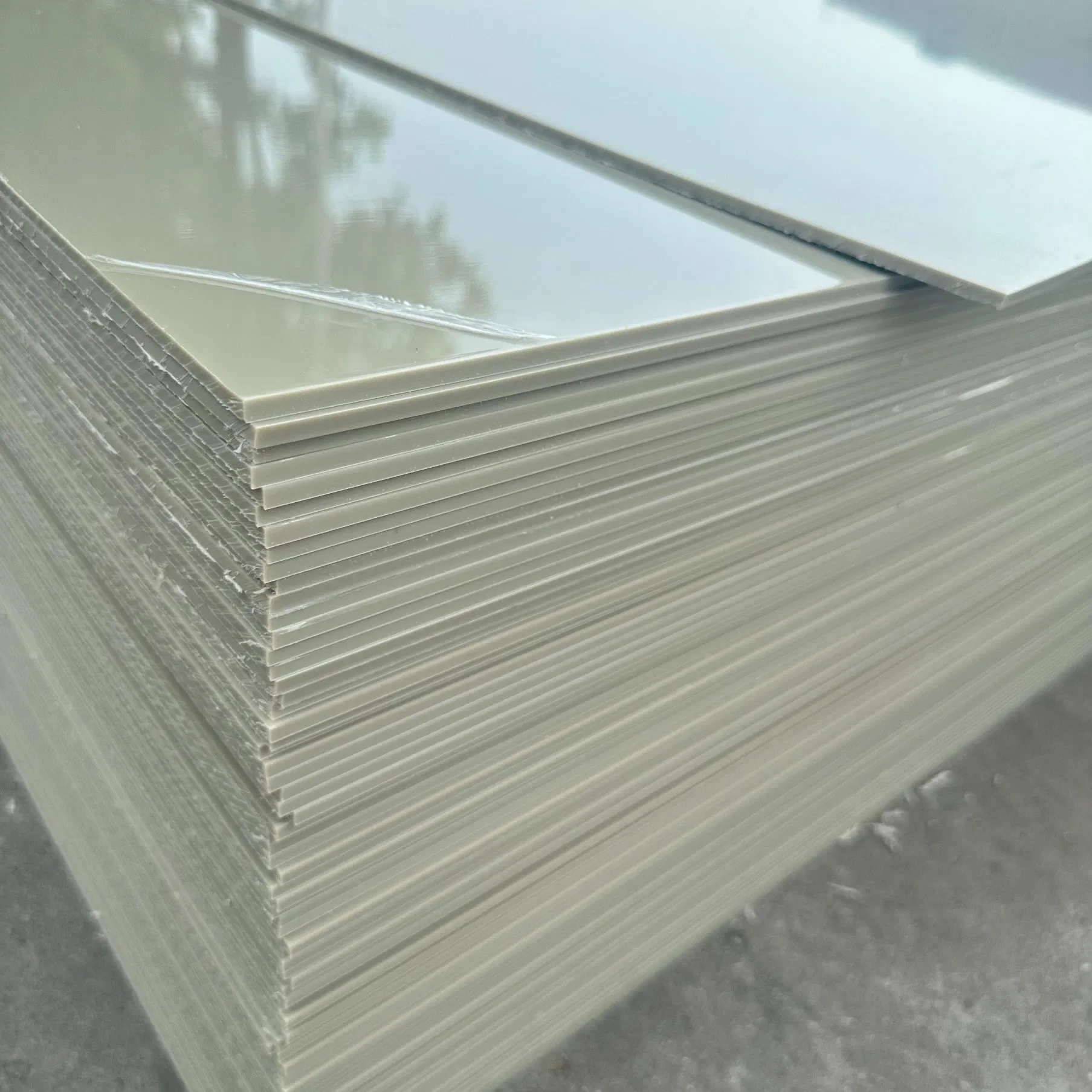 Food Grade Smooth Processing Cutting Board, Rigid PP Plastic Board