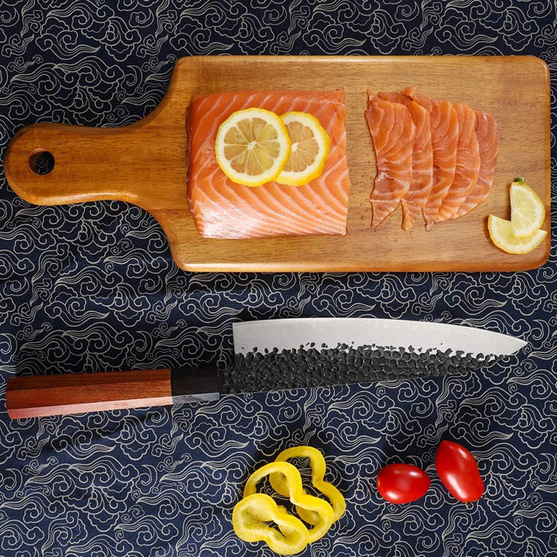 Ds-2643 Japanese Knife Hand-Forged Santoku Knife Professional Chef Knife Factory Wholesale