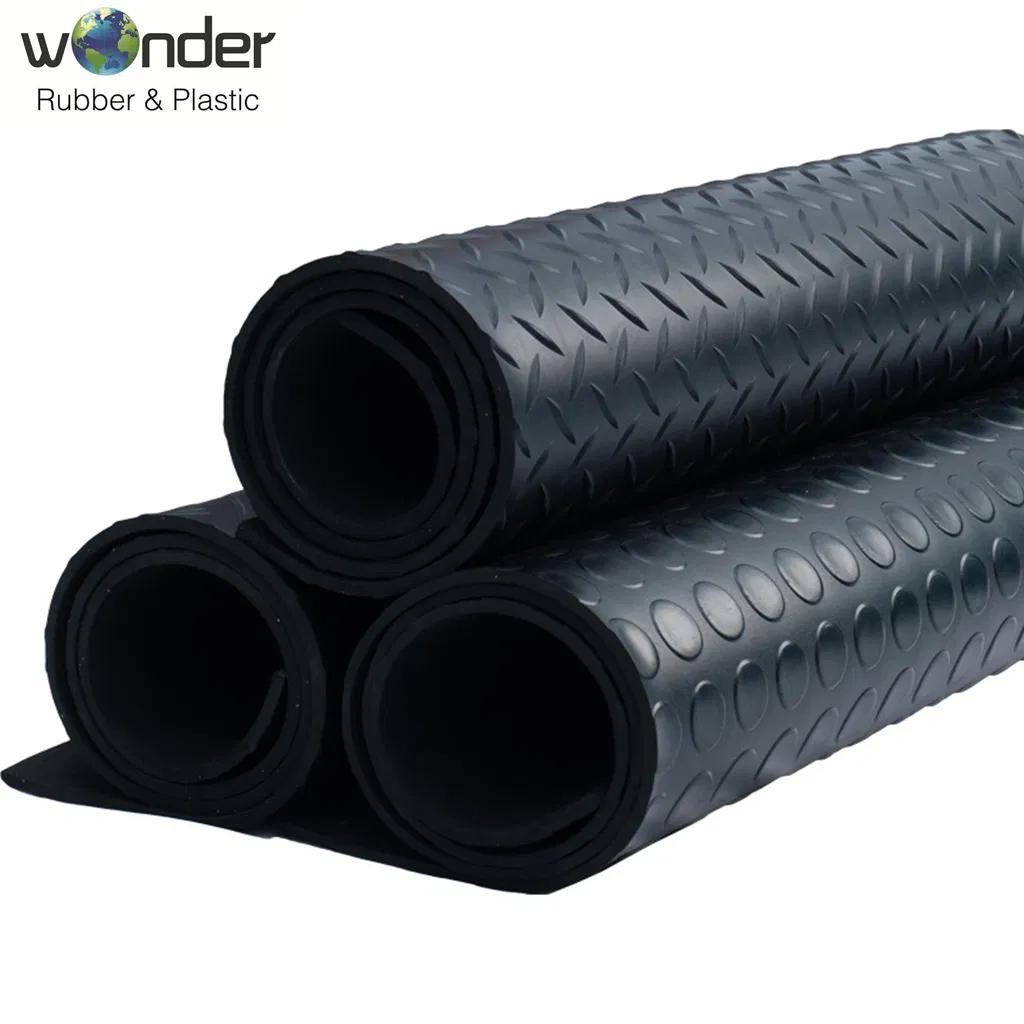 High Quality Durable Waterproof Antiskid PVC Coin Mat with Color for Garage Floor