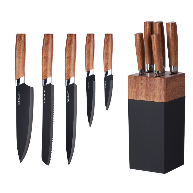 New Wood Handle Stainless Steel Kitchen Chef Knife Set/Ceramic Knife