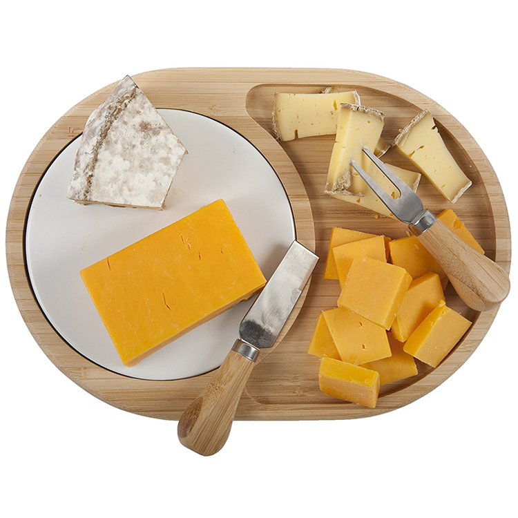 Bamboo Cheese Cutting Board for Kitchen