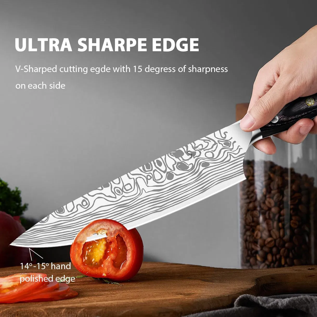 Ds-2404 Kitchen Knife Factory Wholesale Amazon Best Seller Kitchen Knife Bulk Price Chef Knife for Kitchen, Forged Blade Japanese Knife Manufacturer