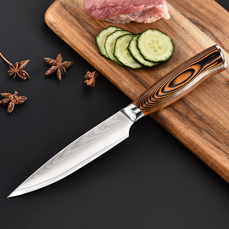 Ds-2962 Utility Knife, Small Kitchen Knife, 5 Inch Paring Knife High Carbon German Stainless Steel Cutlery with Ergonomic Pakkawood Handle Wholesale Price