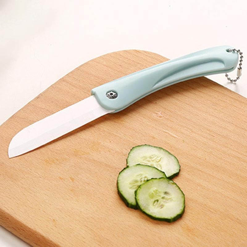Pocket Paring Peel Folding Knife Blade Ceramic Peeler Vegetable Kitchen Fruit Zirconia Cutlery Cutter Cutting Slice Sharp Picnic