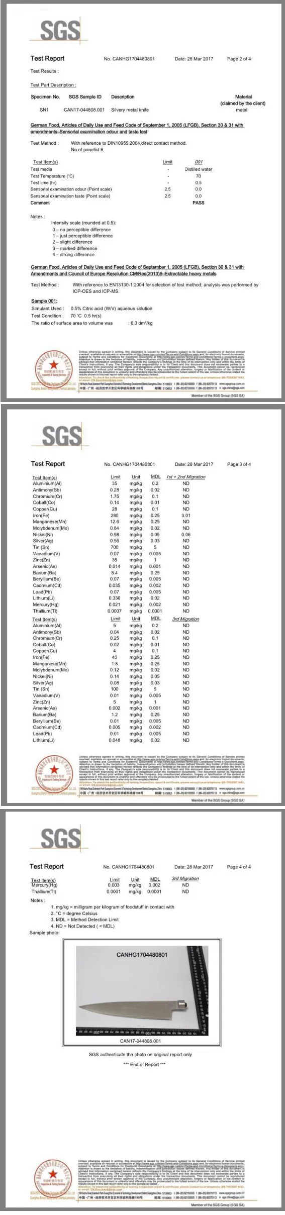 Damascus Steel Santoku Knife Detail