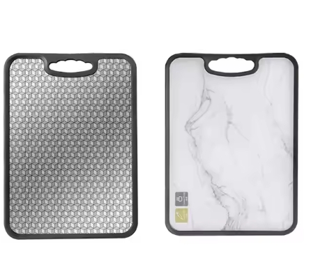 Marble Antibacterial Non-Slip Knife-Proof Fruit Plastic Chopping Board Stainless Steel