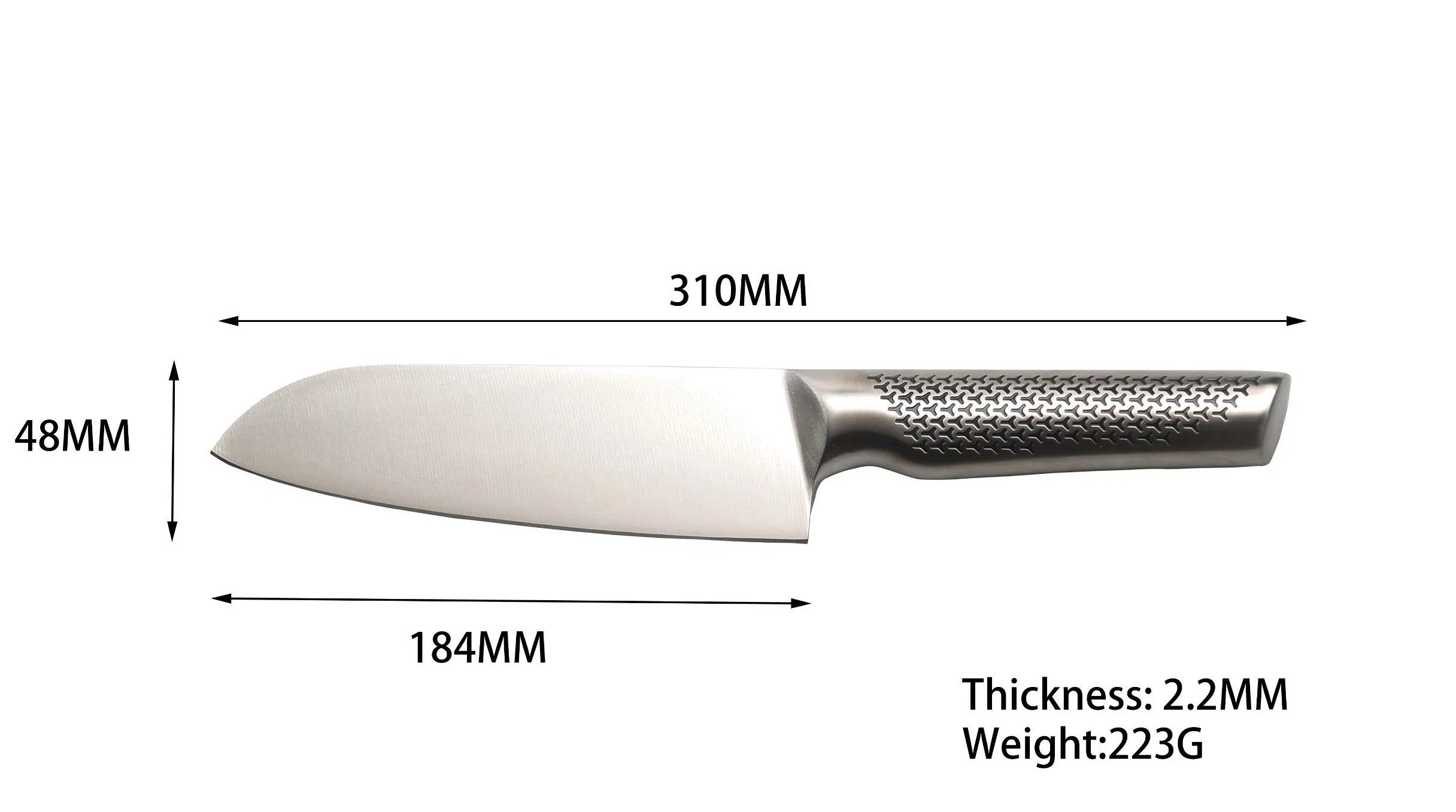 High Quality Amazon Hot Selling Stainless Steel Kitchen Knife OEM Chef Knife Japanese Knife Yangjiang Knife with Hollow Handle (SE-K573)