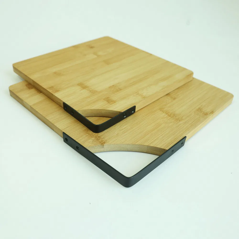 Multifunctional Smart Double Sided Bamboo Cutting Board Set of 2 with Handle