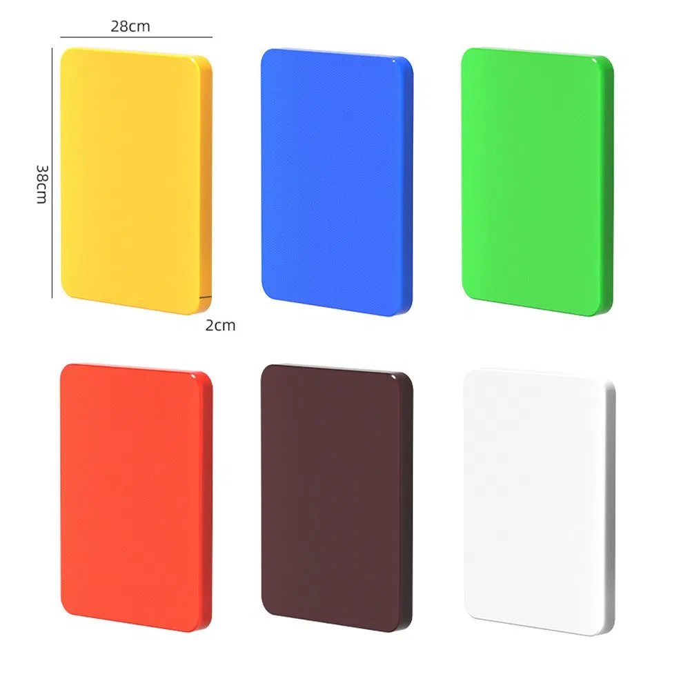 Customizable Plastic Chopping Board with Non-Slip Backing-Ideal for Catering