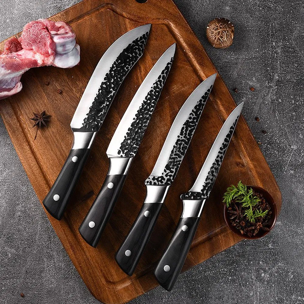 Boning Fillet Knives Professional Piece Stainless Steel Chef Knife Set Kitchen Knives