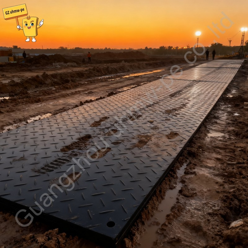 UV Resistance Blue Tan Plastic Flexible Beach Access Mat for Pathway