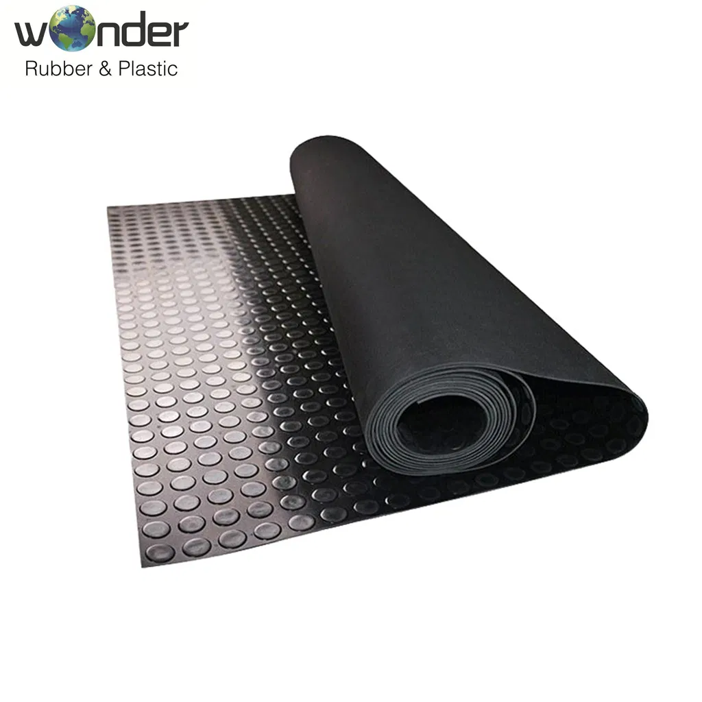High Quality Durable Waterproof Antiskid PVC Coin Mat with Color for Garage Floor