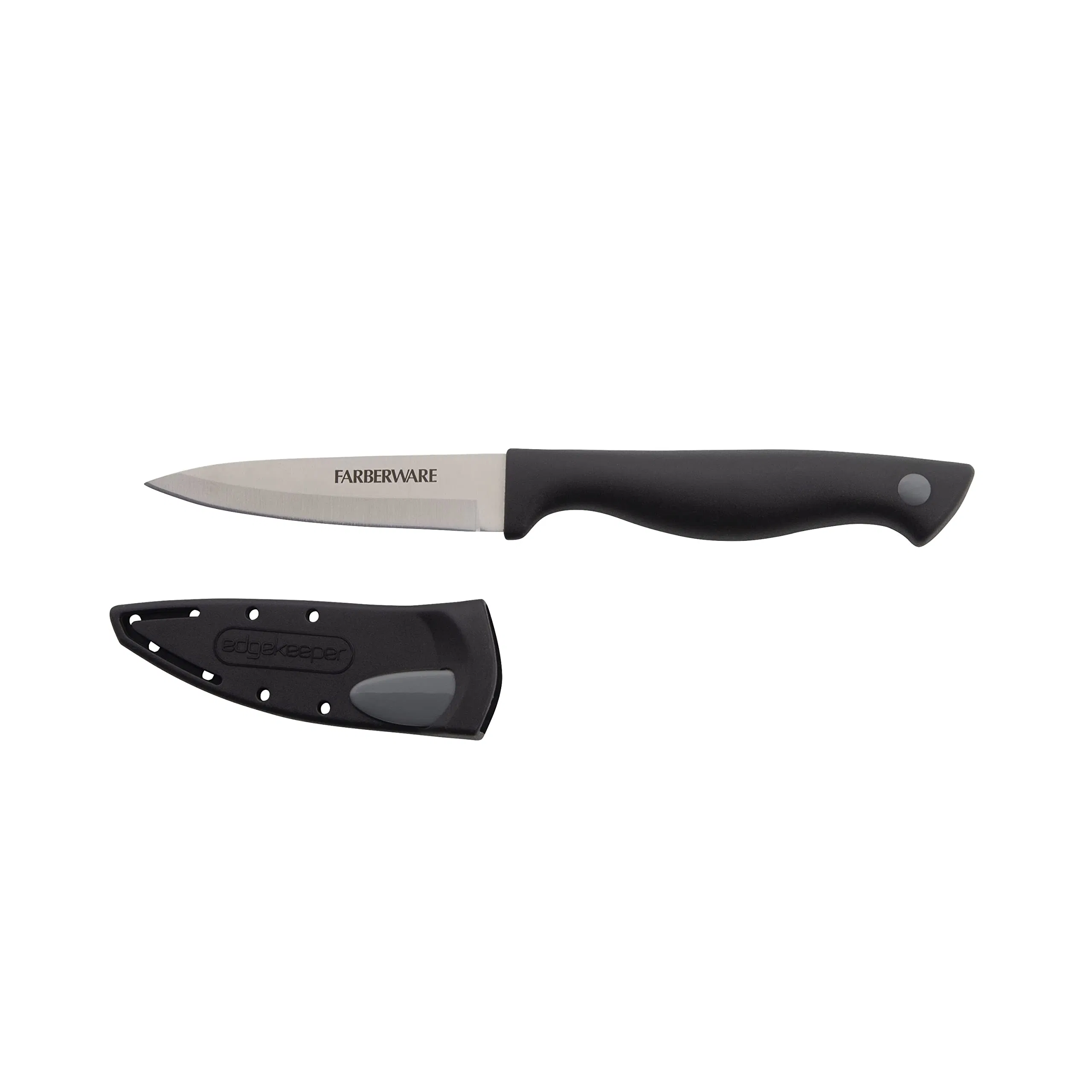 Kitchen 3.5-Inch Razor-Sharp Paring Knife with Self-Sharpening Blade Cover High Carbon-Stainless Steel