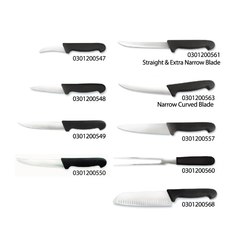 Peeling Knife, Paring Knife, Steak Knife, Utiltiy Knife, Boning Knife, Butcher Knife